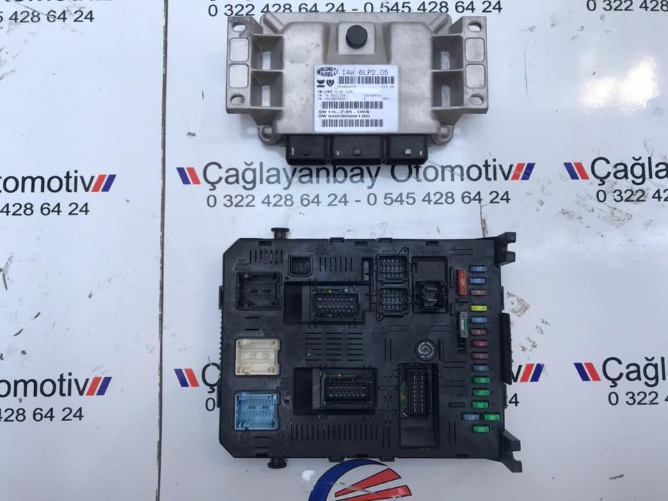 Peugeot 307 2006 1.4 16 v Benzinli motor Beyni ve Bsi Beyni 